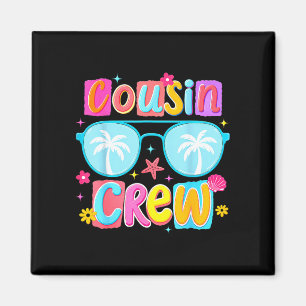Lustige Cousin-Crew Sommerferien Reise Strand Magnet