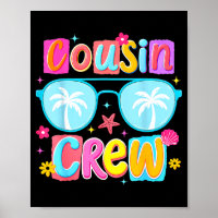Lustige Cousin-Crew Sommerferien Reise Strand