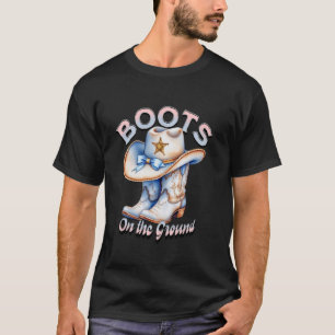 Lustige Cowgirl-Stiefel Bling Frauen Geschenke Cut T-Shirt
