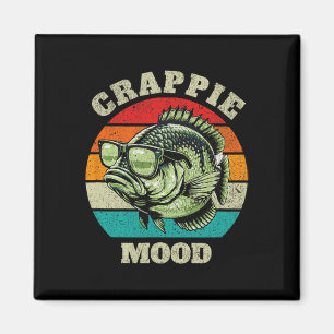 Lustige Crappie-Laune Retro-Angeln Sarkastischer V Magnet