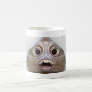 Lustige Creepy Fisch-Kopf-Monster-Kaffee-Tasse Tasse