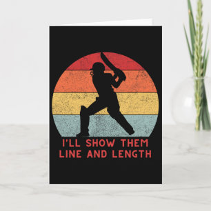 Lustige Cricket-Geschenke Bekleidung England Indie Karte