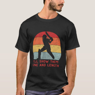 Lustige Cricket-Geschenke Bekleidung England Indie T-Shirt