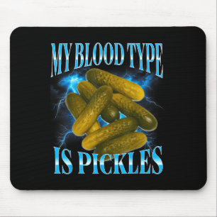 Lustige cringe Einlegegurken Einlegegurkenliebhabe Mousepad