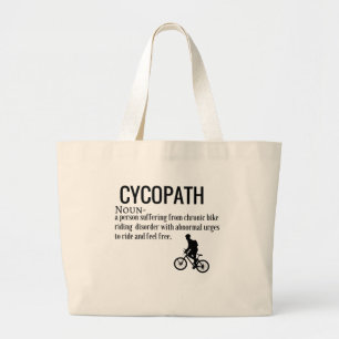 Lustige Cycopath Jumbo Stoffbeutel