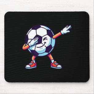 Lustige Dabbing Fußball Cartoon Srt Geschenk Kinde Mousepad
