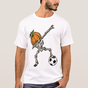 Lustige Dabbing-Kürbiskopf-Fußball-Geschenkidee T-Shirt