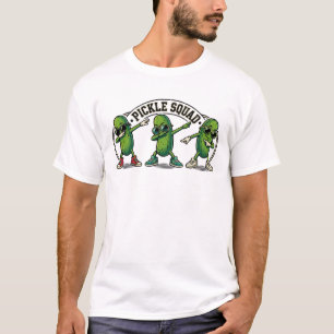 Lustige Dabbing-Pickle-Truppe Retro T-Shirt