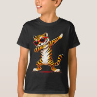 Lustige Dabbing-Tiger mit Sonnenbrille Kunstwerk