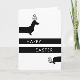 Lustige Dackel Ostern Feiertagskarte