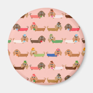 Lustige Dackeln Magnet