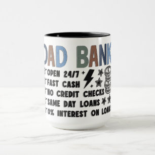 Lustige Dad-Bank Tasse