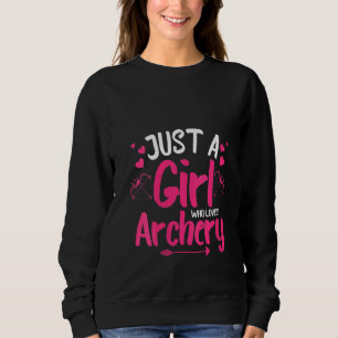 Lustige Damen Bogenschießen für Mädchen Frauen Bog Sweatshirt