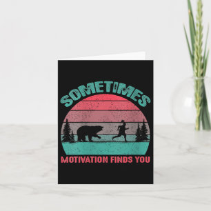 Lustige Damen Lauf Motivation Manchmal Motivierend Karte