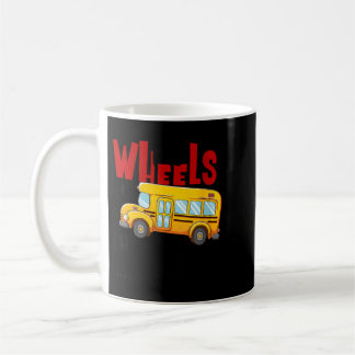 Lustige Damen Zurück Zur Schule Die Räder Auf Dem Kaffeetasse