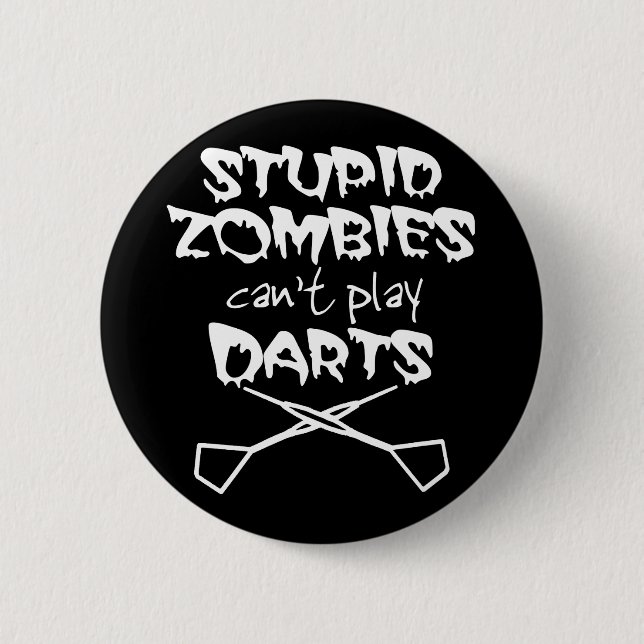 Lustige Darts Button (Vorderseite)