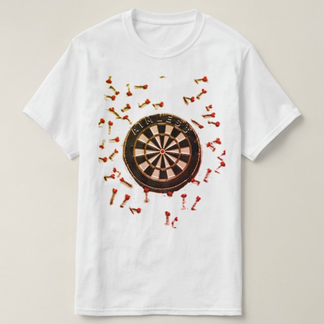 lustige Darts T-Shirt (Design vorne)