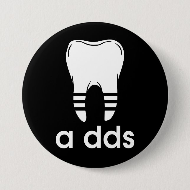 Lustige DDS Zahnmedizin Button (Vorderseite)