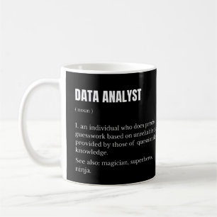 Lustige Definition des Datenanalytikers Wissenscha Kaffeetasse