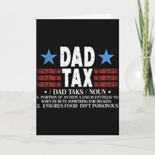 Lustige Definition des Vatertags für Vater Sohn D Karte