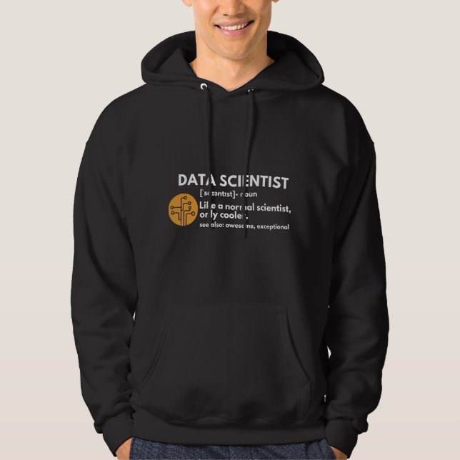 Lustige Definition eines Data Scientists Informati Hoodie (Vorderseite)