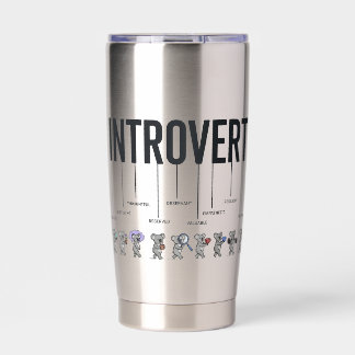 Lustige Definition eines Introvertierten – Ruhige Thermobecher