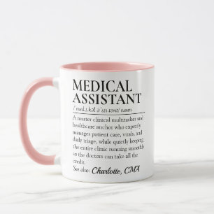 Lustige Definition eines medizinischen Assistenten Tasse