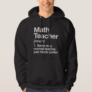 Lustige Definition für Mathelehrer Zurück zur Schu Hoodie