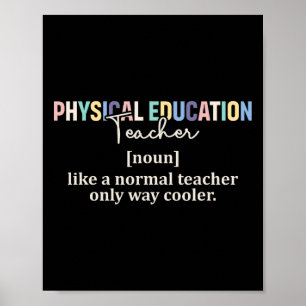 Lustige Definition für Sportlehrer Rückent-Shirt Poster