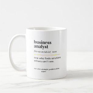 Lustige Definition Geschenk für Business-Analysten Kaffeetasse