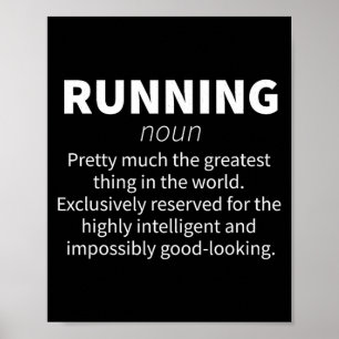 Lustige Definition Lachen 5k Marathonläufer  Poster