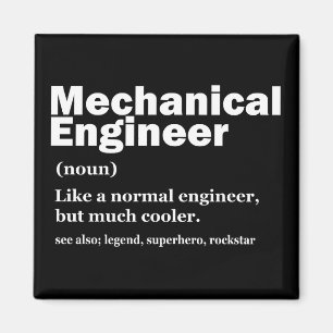 Lustige Definition Maschinenbauingenieur Ingenieur Magnet