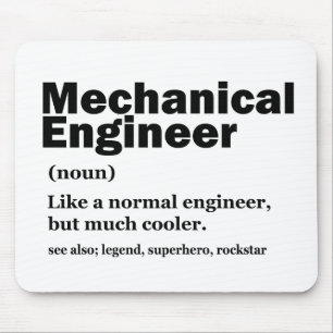 Lustige Definition Maschinenbauingenieur Ingenieur Mousepad