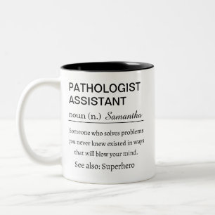 Lustige Definition Pathologen-Assistent Zweifarbige Tasse