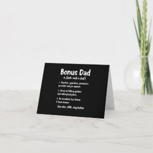 Lustige Definition über Bonus-Vater Karte