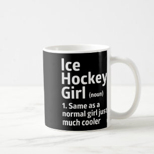 Lustige Definition von Eishockey-Mädchen, Coole Ei Kaffeetasse