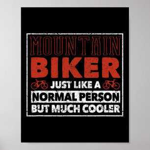Lustige Definition von Mountainbikern, MTB-Downhil Poster