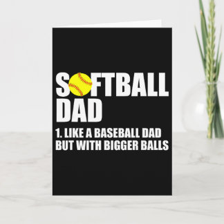 Lustige Definition von Softball-Vater  Karte