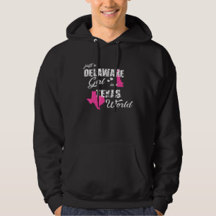Lustige Delaware-Shirts Nur ein Delaware-Mädchen i Hoodie
