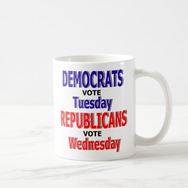 Lustige Demokrat-Kaffee-Tasse Kaffeetasse (Rechts)