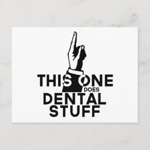 Lustige Dental Vintage - Zahnarzt Hygienikerin Die Postkarte