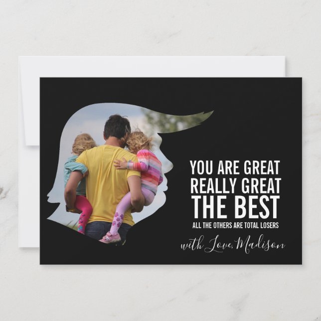 Lustige der Vatertags-Karte Einladung (Vorderseite)