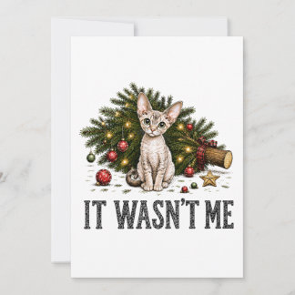 Lustige Devon Rex Katzen Weihnachten Es War Nicht Einladung