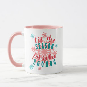 Lustige Dezember-Winter-Saison-Eggnog-Zitat-Wort Tasse
