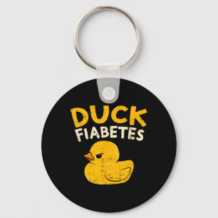 Lustige Diabetes-Bewusstseins-Ente Fiabetes Cool G Schlüsselanhänger