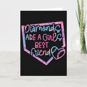 Lustige Diamanten sind eines Mädchens bester Freun Karte