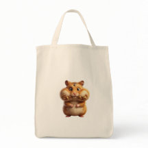 Lustige dicke Hamster-Tragetasche