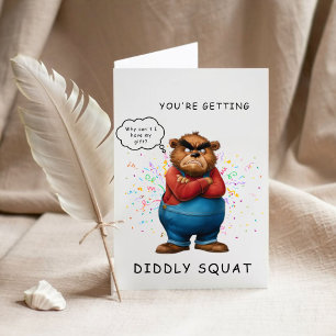 Lustige Diddly Squat Humor Vatertagskarte Einladung