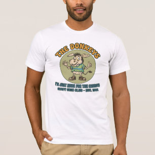 Lustige Die Esel Ich bin nur wegen der Karotten hi T-Shirt