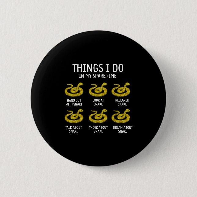 Lustige Dinge, die ich in meiner Freizeit tue, Sch Button (Vorderseite)